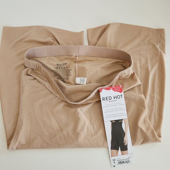 Red Hot by Spanx Shaping High-Waist Midthigh Neutral LG - Picture 4 of 5